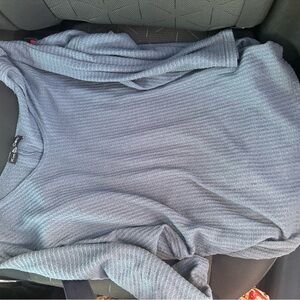 Waffle knit long sleeve